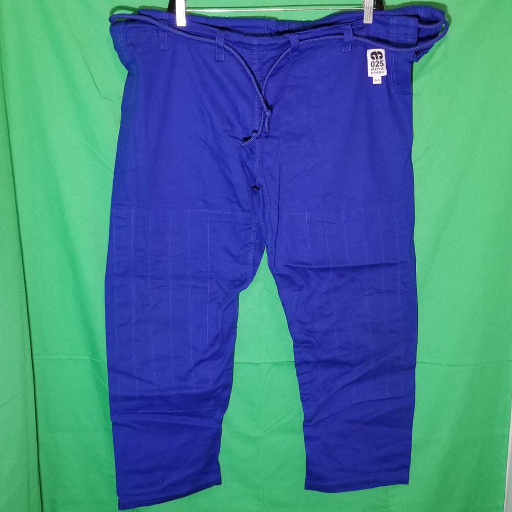 Moya‎ Brand GI Pants Only Blue Brazilian Jiu Jitsu Men A4 Judo 230lbs-260lbs